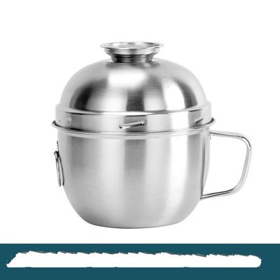 304 Stainless Steel Divided Lunch Box & Noodle Cup
