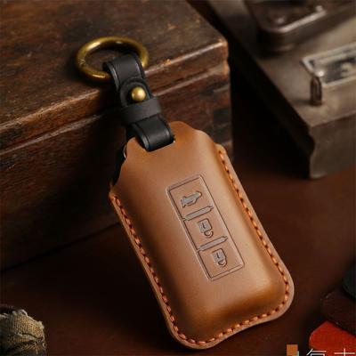 Key Case Fob Shell Cover For Mitsubishi L200 ASX Outlander Eclipse Cross Pajero Sport Lancer Accessories Car-Styling Keychain