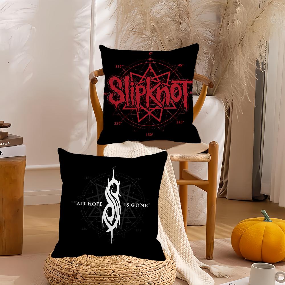 S-Slipknot Heavy Mental Music Pillow Case Suitable For Bedrooms Living Rooms Cars Home Decoration