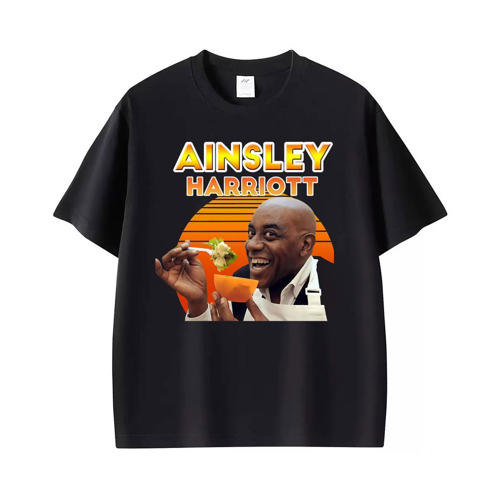 Lustiges Meme Ainsley Harriott Give Your Meat A Good Old Rub Print T-Shirt Unisex Lässiges Rundhals-T-Shirt Unisex Mode Baumwoll-T-Shirt