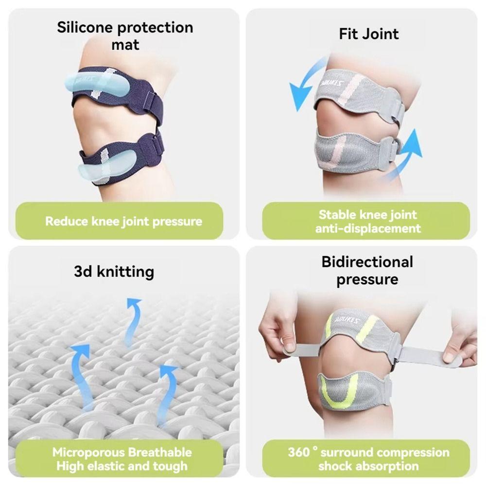 1Pcs Double Straps Knee Support Strap Breathable Patellar Tendon Stabilizer Band  for Basketball