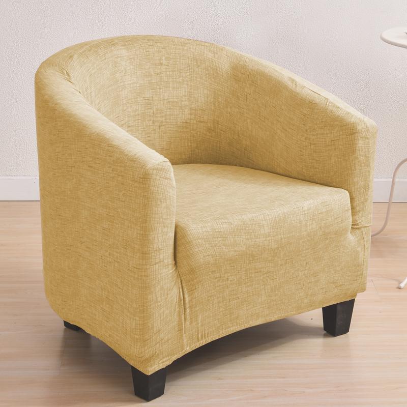 

Эластичный универсальный полукруглый чехол для небольшого односпального дивана, кофейни, винной комнаты, гостевой комнаты, нескользящий чехол для дивана и стула