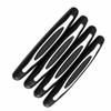 4 Stück 110x15mm Autotürkantenschutz Zierleiste Stoß Kratzschutz Dekorative PVC-Leiste Schwarz für Auto Limousine LKW SUV