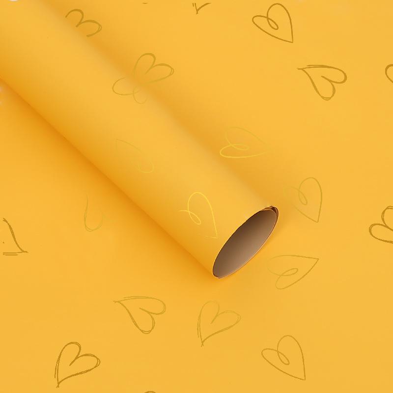 20Pcs Heart Printed Wrapping Paper Florist Bouquet Packaging Gift Wrapping Paper for Birthday Party DIY Craft Art Paper Roll