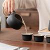 Black pottery lifting beam pot portable Chinese travel kung fu tea set outdoor home business company gift souvenir