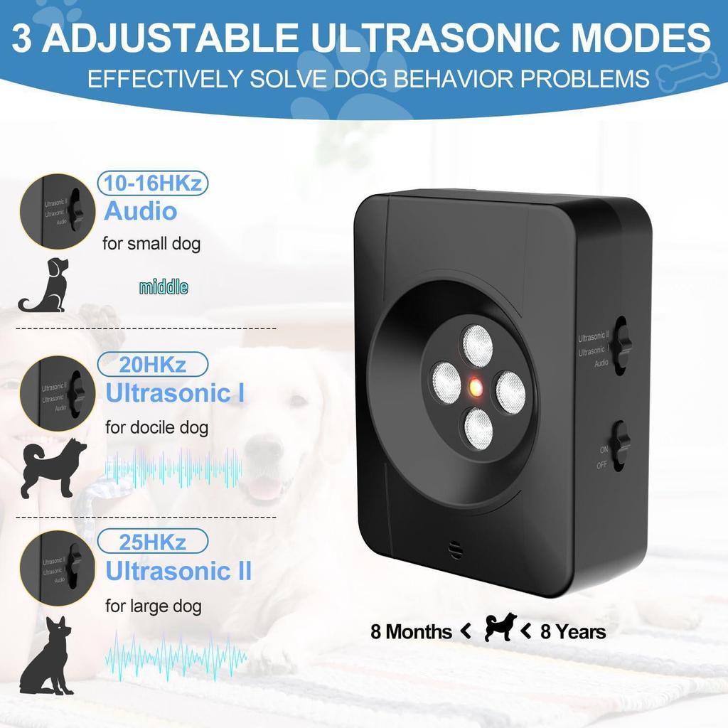 2024 Ultrasonic Outdoor Smart Anti-Bark Device