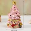 Bear Holiday Resin Christmas Tree Ornament With Creative Gift Jewelry Decor Box