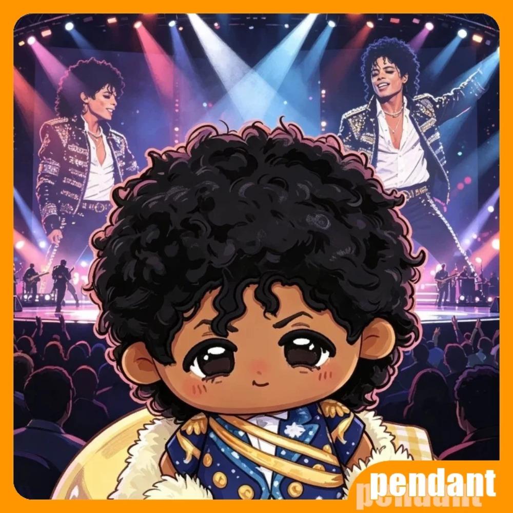 New In Stock Style Michael Jackson Doll Plush toy keychain Tuffed Figure Dolls backpack decoration birthday Gifts Toys