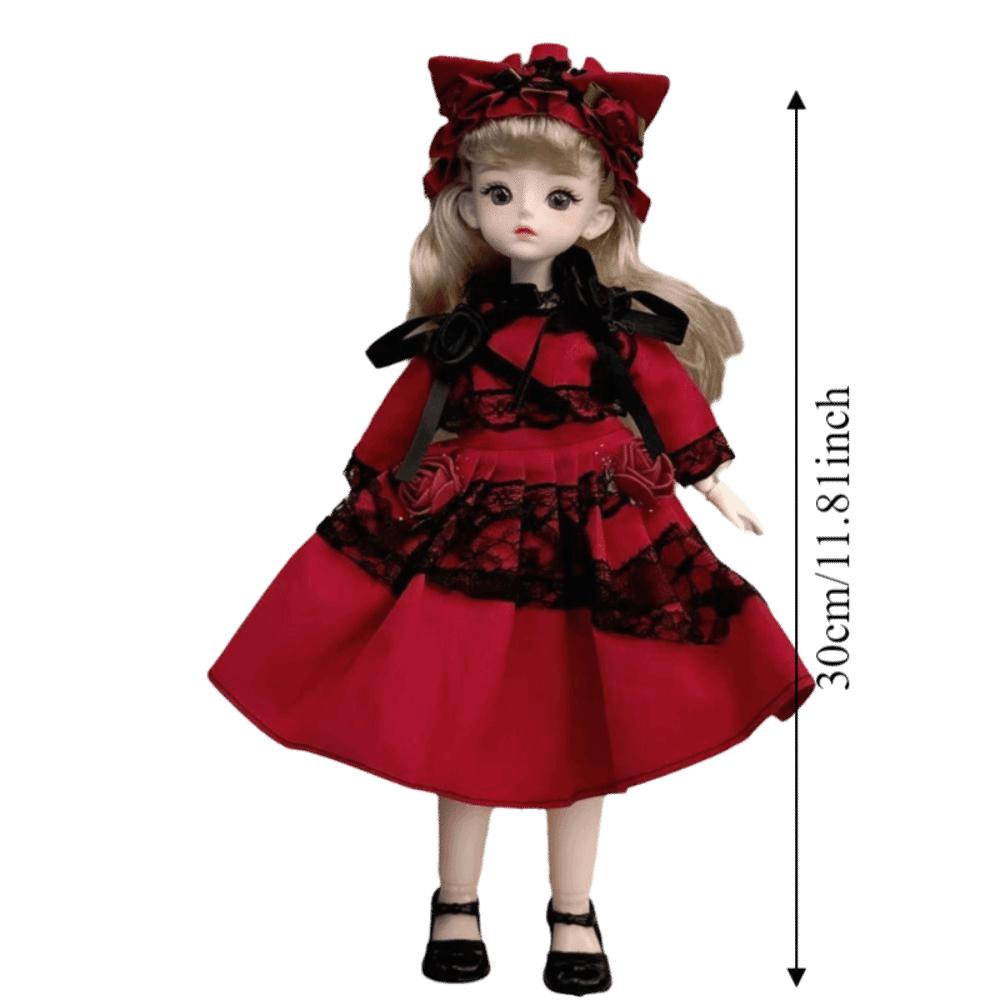 Attractive Eyes Princess Dress Up BJD Dolls Princess Makeup Ball Joint Doll Birthday Gift