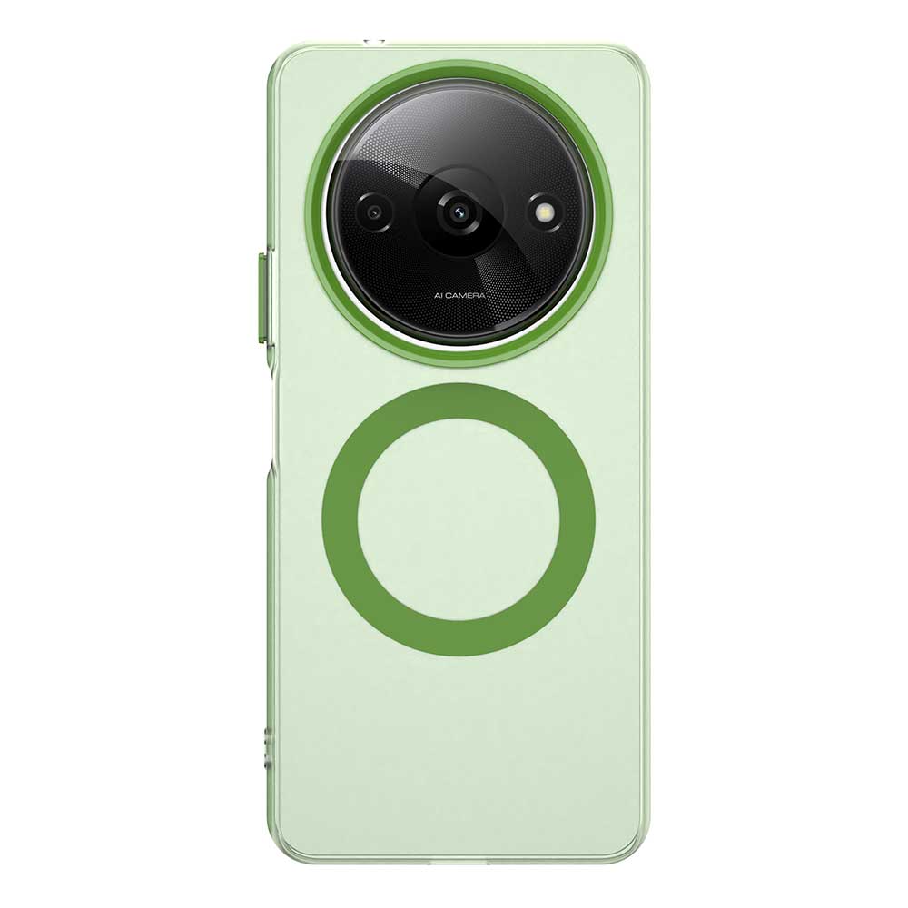 Magsafe Matte Phone Case For Xiaomi Redmi A3 Magnetic Wireless Charging For Xiaomi Redmi A3x Shockproof Back Cover