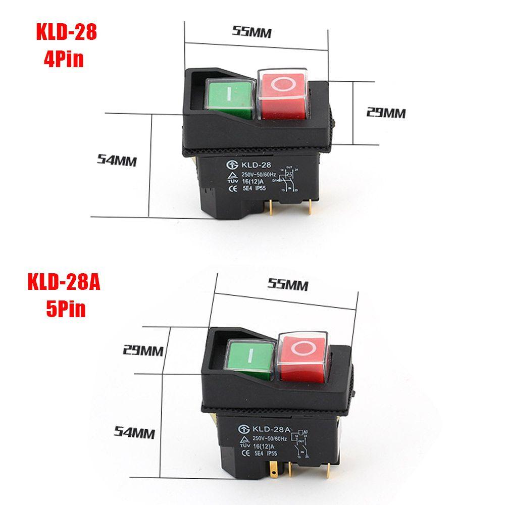 Comutator magnetic antiexplozie cu 4/5 pini KLD-28/KLD-28A, buton de acționare electromagnetic
