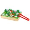 Wooden Arcade Game Fishing Bees Carrots Magnetic Fishing Rod