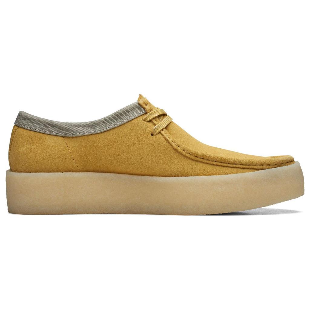 Clarks Height Increasing American Vintage Comfortable Casual Shoes Men Sneakers Yellow 26170044