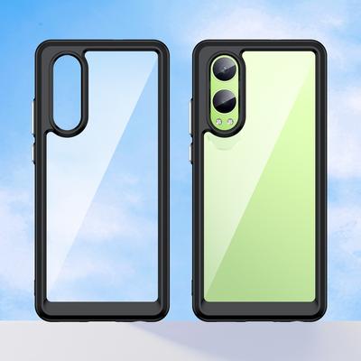 For Oppo K12x 5G (China)/OnePlus Nord CE4 Lite 5G Case Protective TPU +Acrylic Phone Cover