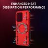 KEYSION Hollow Heat Dissipation Case for Redmi 13C 4G 5G Silicone+PC Magnetic Cooling Shockproof Phone Cover for Xiaomi POCO C65