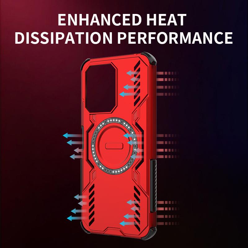 Magnetic Heat Dissipation For Xiaomi Redmi 13C 4G Case Xiaomi Redmi 13C 4G Cover Magsafe Wireless Charge Phone Cover Redmi 13C