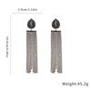 Silver Needle French Fresh Exaggerated Diamond Earrings Light Luxury High-end Stud Earrings Temperament Earrings Design Sense Niche