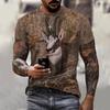 Camouflage Boar Hunting Animal T Shirts Mens Womens 3D Printed Short Sleeves Tops Street Casual Harajuku Oversized Men Clothing