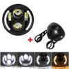 Universal 6.5" Round Head Light for Harley Sportster Cafe Racer Honda Yamaha Suzuki Custom 5.75 Inch Motorcycle Led Headlight