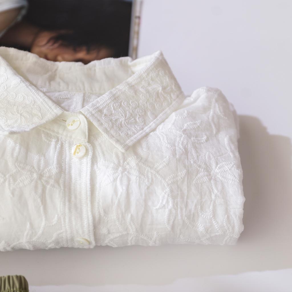 Dimanaf 2024 New Summer Shirt Women Lace Blouse Short Sleeve Basic Fashion Tops Tees Casual Loose White Tees