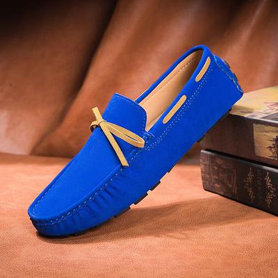 Mocassini Casual in Pelle da Uomo Moda Scarpe da Barca Maschili Moda Marca di Moda Scarpe Piatte Casual da Uomo Scamosciato Scarpe da Guida in Pelle Mocassini