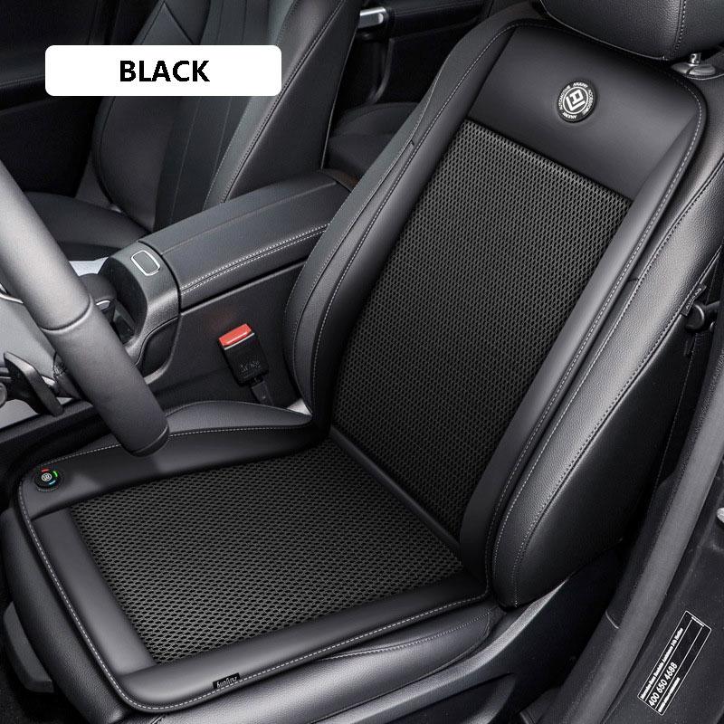 Summer Car Seat Cushion Car Seat Universal Cooling Pad Ventilation Cushion 12V Cooling Breathable Backrest Car Seat Cover Set
