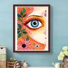 Anime 5D Diamond Painting Kit Full Round/Square Diamond Mosaic Cartoon Girl Eyes Rhinestone Embroidery DIY Home Decor Gift