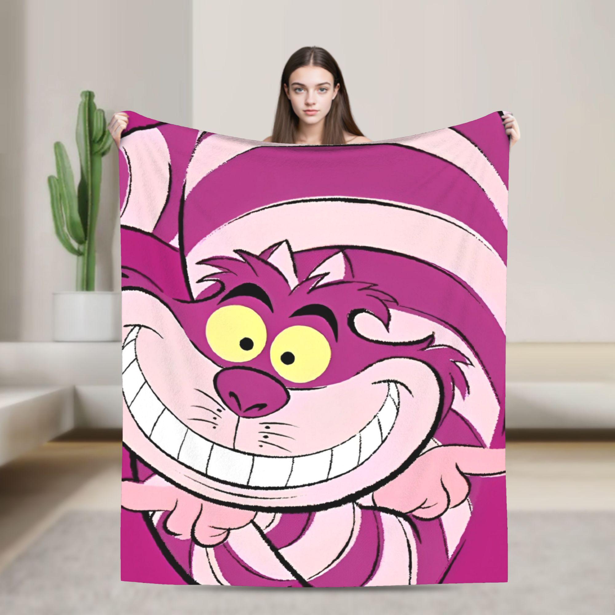Cartoon Alice in Wonderland Blanket Flannel Vintage Warm Throw Blankets for Home Summer 75x90cm
