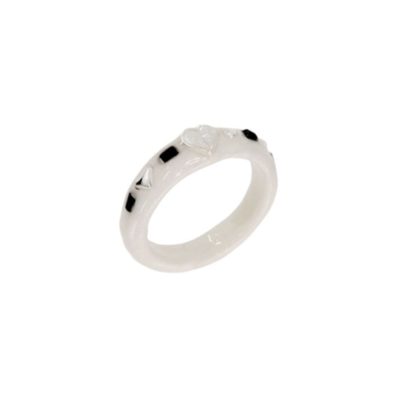 Nff Heart Term Ring-white