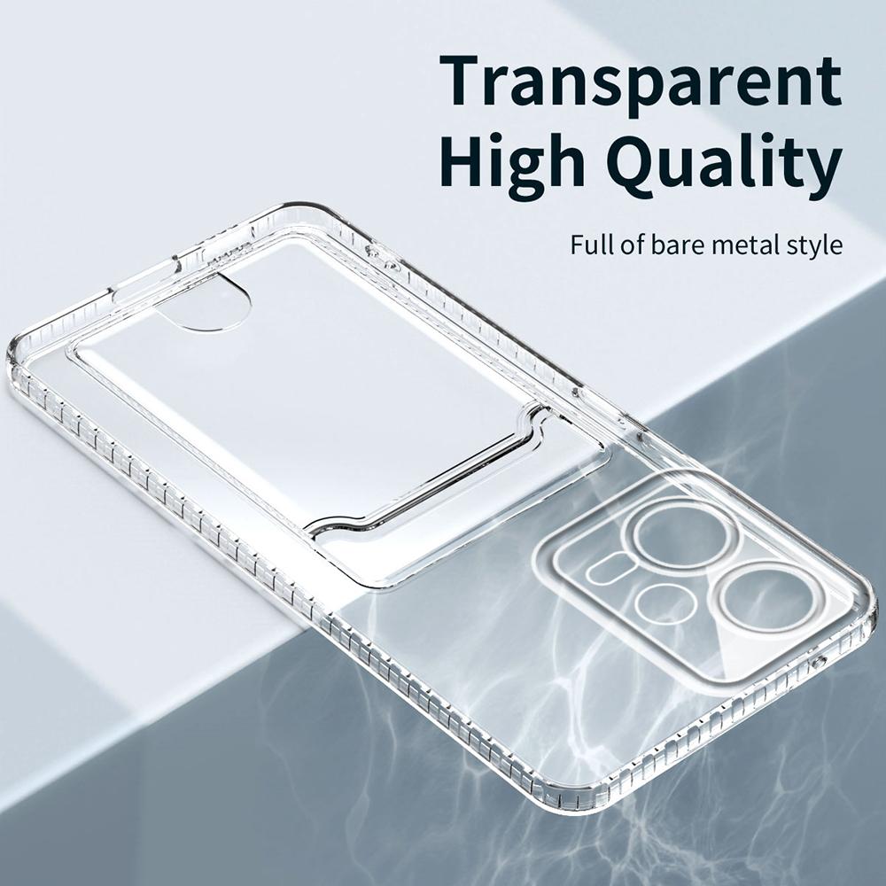 

Card Slot Holder Soft Case For Xiaomi Poco X7 Pro X6 X5 X4 GT X3 NFC Capa For Poco F6 F4 F5 M4 M3 Pro Clear Silicone Phone Cover For POCO X5 Pro