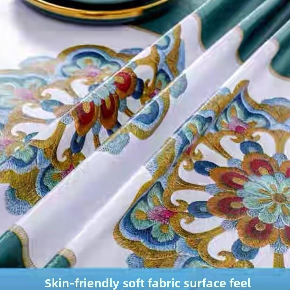 Table Decoration Waterproof PVC Tablecloth Printed Anti-Scald Table Mat Washable Oil-proof Table Cover Wedding Dining Room