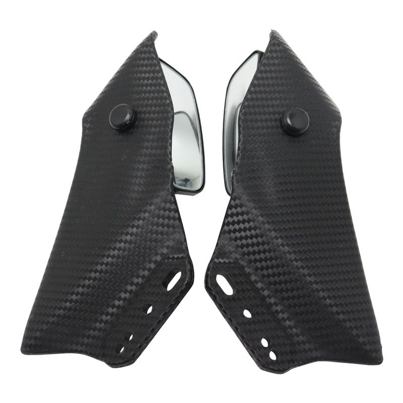 

Универсальный спойлер для мотоцикла, обтекатель, крыло для Yamaha R3, аэродинамические крылышки с зеркалом заднего вида для Honda CBR650R ABS Carbon