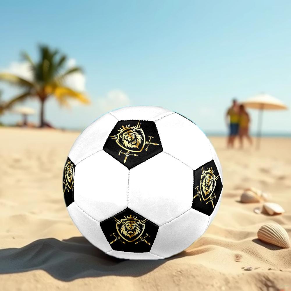 1PC Lion Crest Armor Shield Soccer Ball Size 5 Football Machine Sewn Indoor/Outdoor Universal Football S109