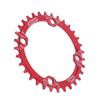 FMFXTR Sykkelkjedering Sykkel Smal Bred 104 BCD 32T Rund Kjedering for Terrengsykkel SykkelRød