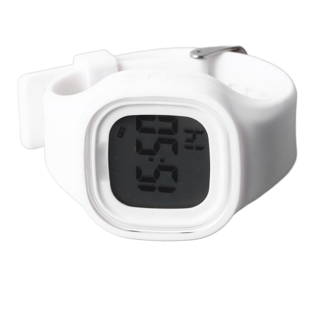 Silicone Watch for Men Women Waterproof Backlight Soft Strap Alarm Silicone LED Digital Watch White