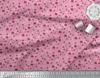 Soimoi Purple Japan Crepe Satin Fabric Flower Artistic Decor Fabric Printed Metre 42 Inch