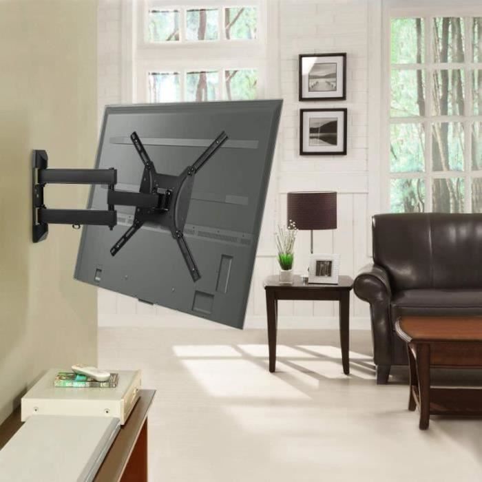 Support TV - CHANGM - Inclinable Orientable - 32-55 Pouces - 40kg - VESA 100-400mm