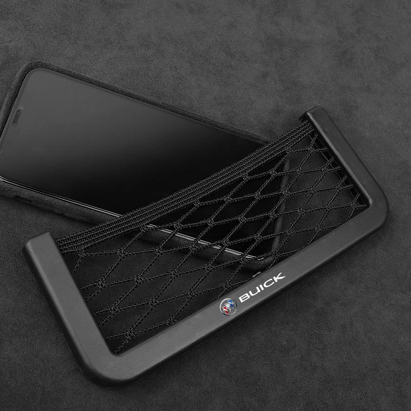 Organizer Samochodowy Torba do Przechowywania Kieszeń Siatkowa Samoprzylepna Uchwyt na Telefon Akcesoria Samochodowe Dla Buick Encore Regal Lacrosse Enclave Avenir Cascada Envision Anthem