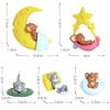 PVC Sleeping Tom and Jerry Car Ornament, Sweet Sleep Dolls for Car Interior Decoration, Cute Cartoon Dashboard Figurine
