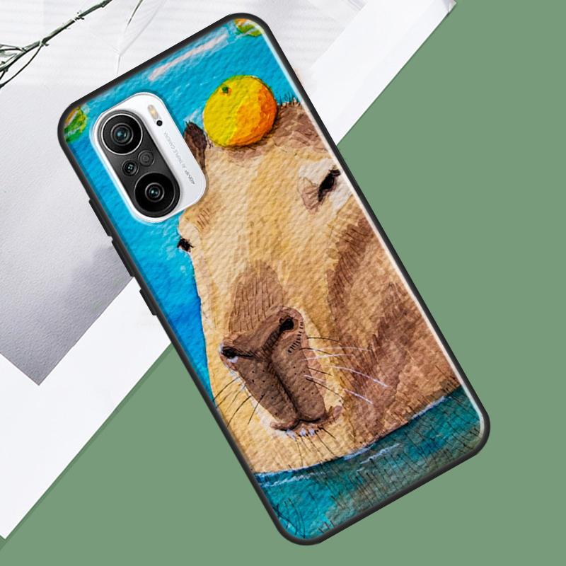Capybara Spa Case For Xiaomi 15 Ultra 13 14 13T 14T 15T Pro 17 Pro Max POCO X7 Pro F5 F6 X5 X6 F7 Cover