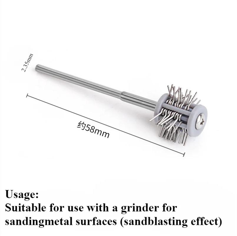 1PCS Professional Polishing Sand Hanging Matte Steel Wire Brush 2.35MM Handle Jewelry Making Tool 0.2mm/0.3mm/0.45mm/0.55mm