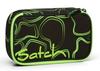 Pencil Case - SATCH - Schlamperbox - Black/fluorescent Green - 22x6x10 Cm - Recycled Polyester