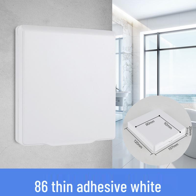 86 Type Transparent Self-Adhesive Waterproof Socket Cover for Bathroom Switches