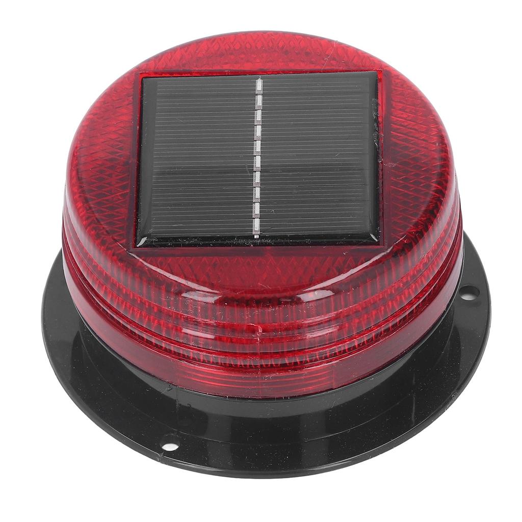 Solar Warning Strobe Light 8 High Brightness Bead Construction Road Warning Flash Lamp