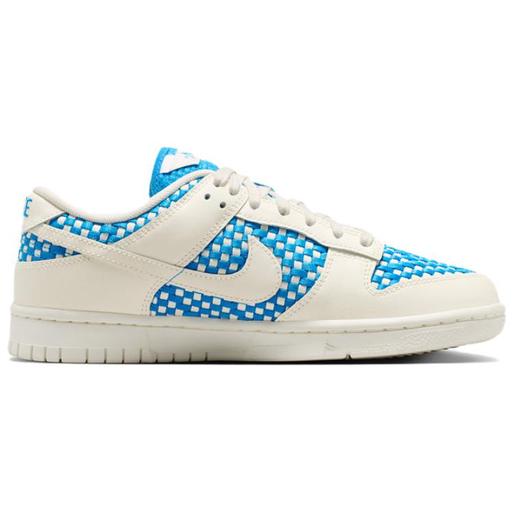 Nike Scarpe da Skate Basse Dunk Versatili Comode da Donna Sneakers Bianco Blu IH2476400