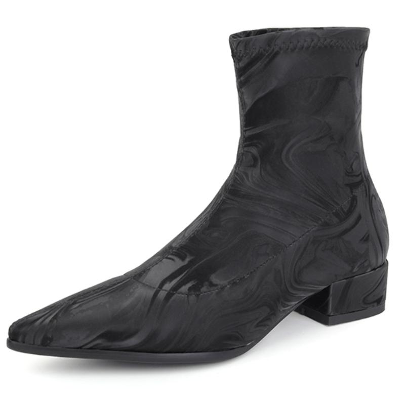 

Элегантные ботильоны для женщин Осенне-зимняя обувь 2024 Вышивка Короткие ботинки Низкий каблук Обувь Обувь Женская Большой размер Комфорт 35 чёрный