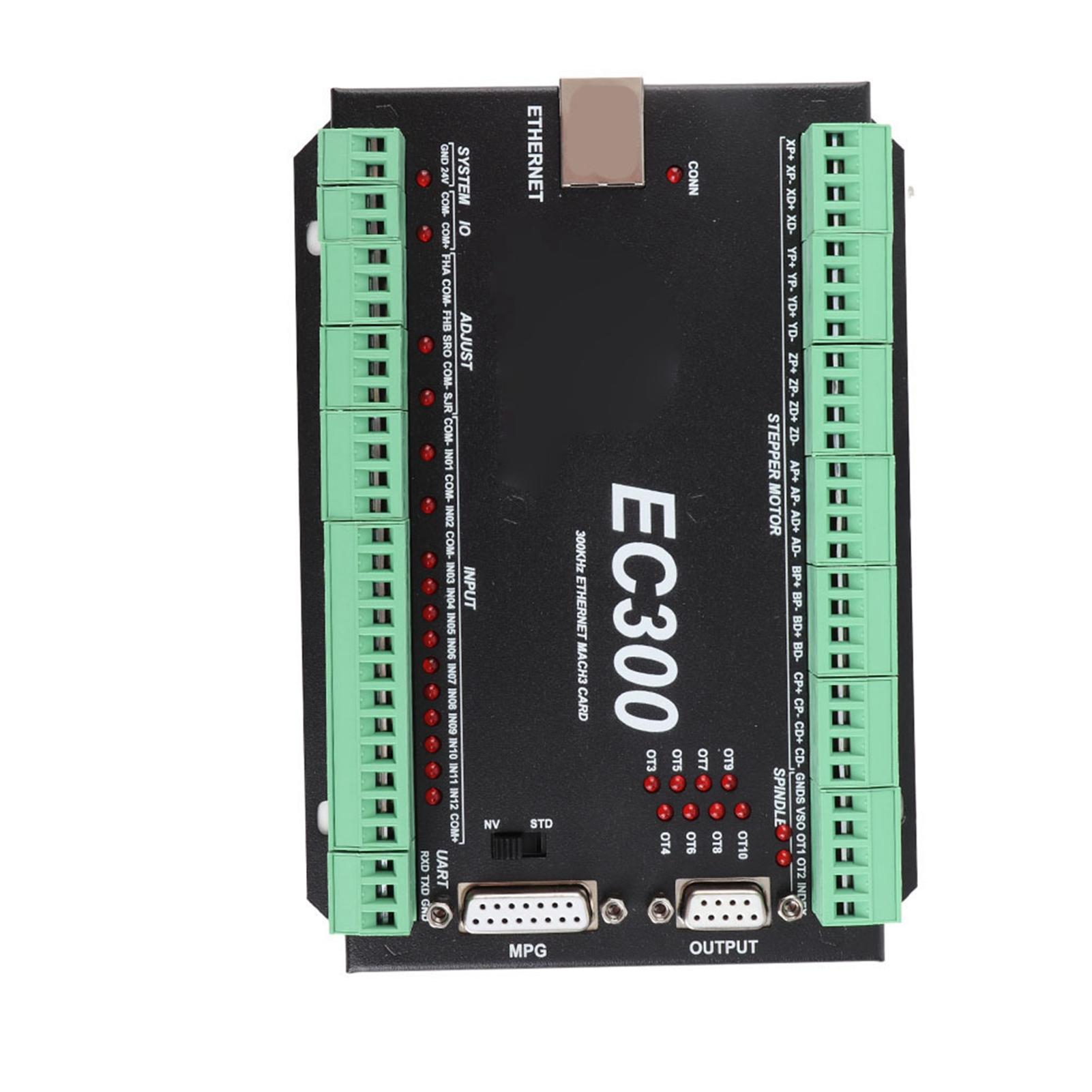 

3 6-осьовий 300 кГц Ethernet CNC Mach3 контролер руху Карта контролю 24 В постійного струму EC300 (3 осі)