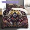 Death Note Pattern Bedding Quilt Set Quilt Cover Pillowcase Home Decoration Birthday Gift (1 * duvet cover + 2 * pillowcase, without core)