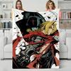 Anime F-Fullmetal Alchemist Throw Flannel Blanket Perfect for Sofa Office Bed Travel Sleep Read Relax Camping Four Season Use