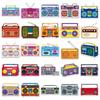 50pcs Waterproof Retro Cartoon Radio Stickers for Suitcases, Computers, and Journals